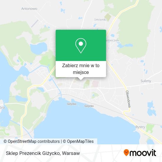 Mapa Sklep Prezencik Giżycko