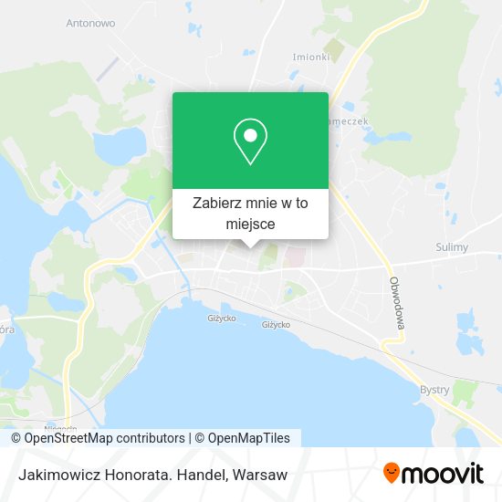 Mapa Jakimowicz Honorata. Handel