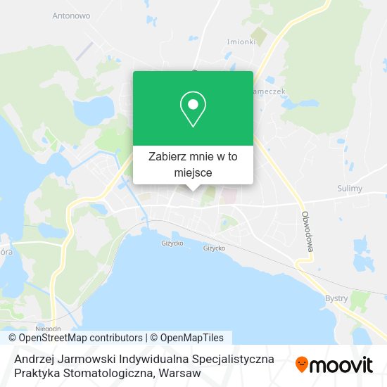 Mapa Andrzej Jarmowski Indywidualna Specjalistyczna Praktyka Stomatologiczna