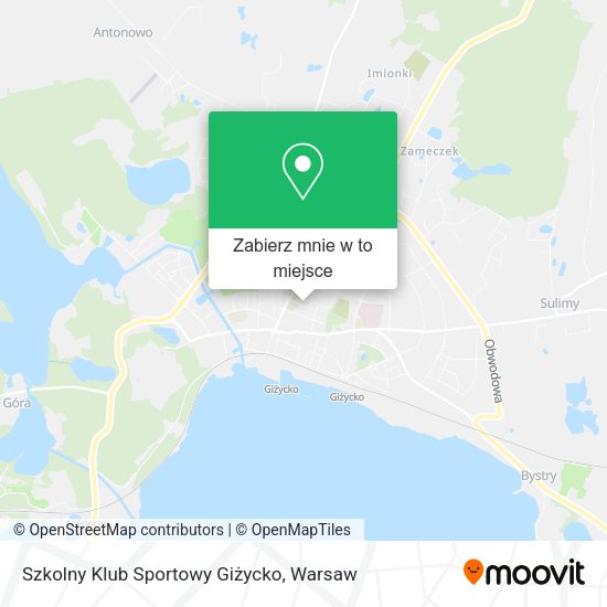 Mapa Szkolny Klub Sportowy Giżycko