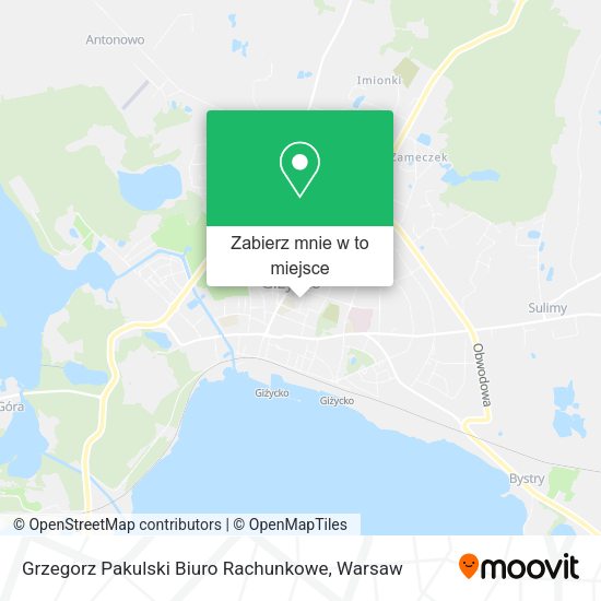 Mapa Grzegorz Pakulski Biuro Rachunkowe