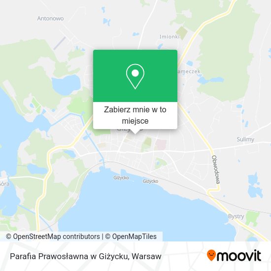 Mapa Parafia Prawosławna w Giżycku