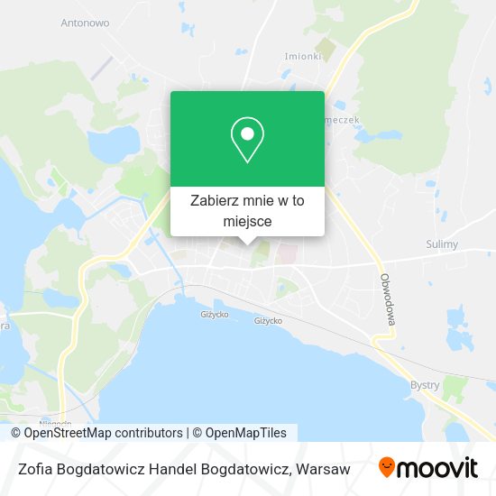 Mapa Zofia Bogdatowicz Handel Bogdatowicz