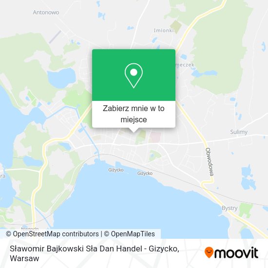 Mapa Sławomir Bajkowski Sła Dan Handel - Gizycko