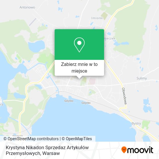 Mapa Krystyna Nikadon Sprzedaz Artykułów Przemysłowych