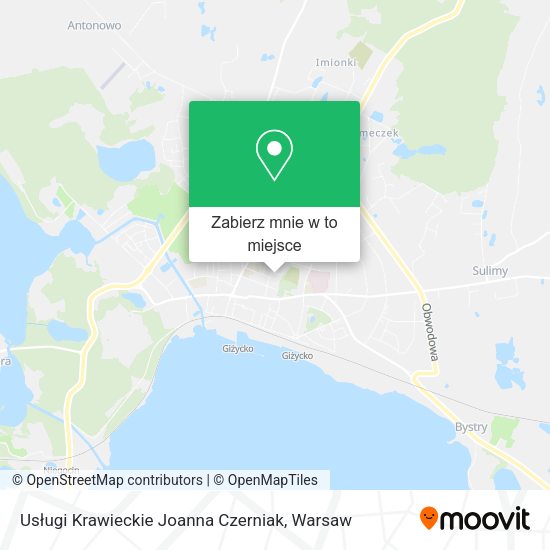 Mapa Usługi Krawieckie Joanna Czerniak