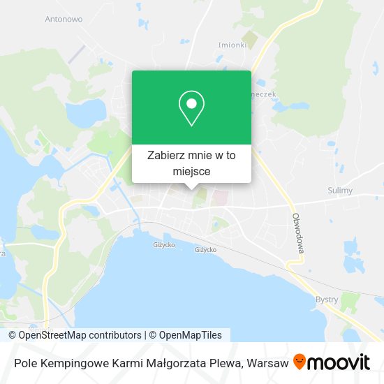 Mapa Pole Kempingowe Karmi Małgorzata Plewa