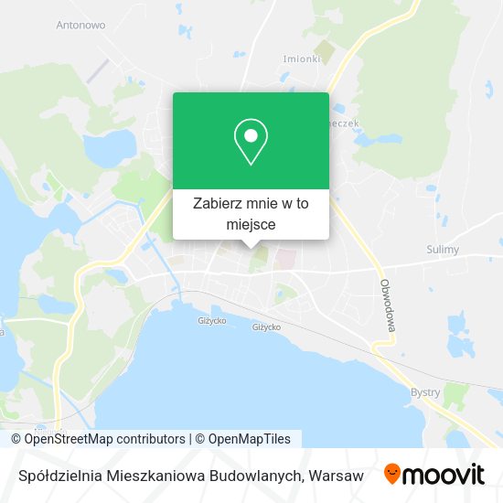 Mapa Spółdzielnia Mieszkaniowa Budowlanych