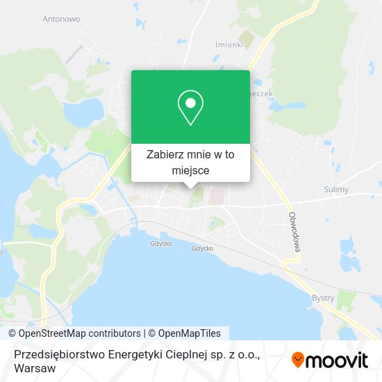 Mapa Przedsiębiorstwo Energetyki Cieplnej sp. z o.o.