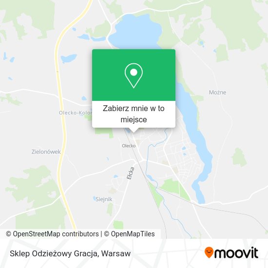 Mapa Sklep Odzieżowy Gracja