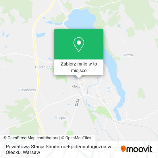 Mapa Powiatowa Stacja Sanitarno-Epidemiologiczna w Olecku