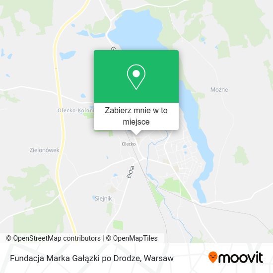 Mapa Fundacja Marka Gałązki po Drodze