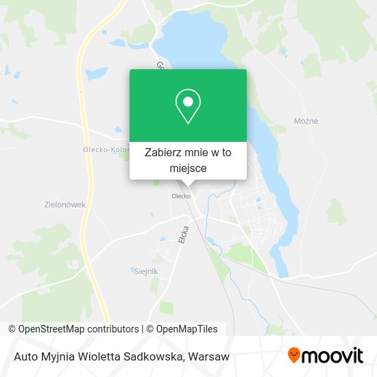 Mapa Auto Myjnia Wioletta Sadkowska