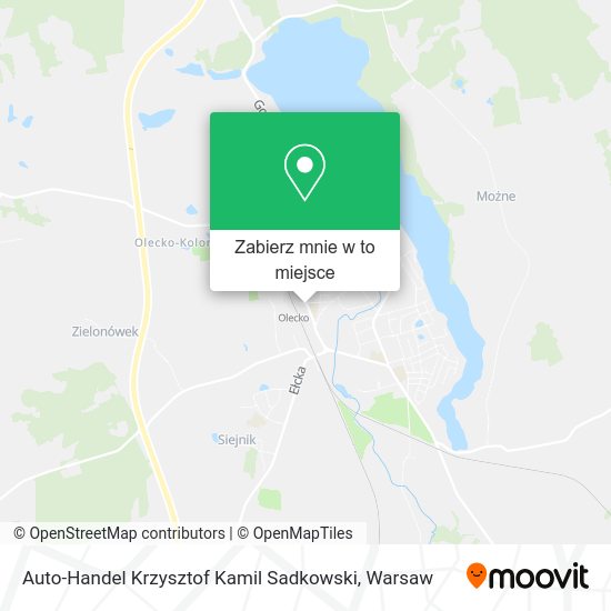 Mapa Auto-Handel Krzysztof Kamil Sadkowski