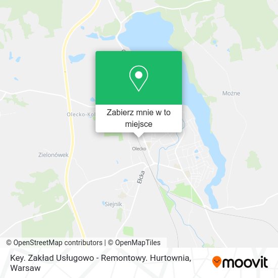 Mapa Key. Zakład Usługowo - Remontowy. Hurtownia