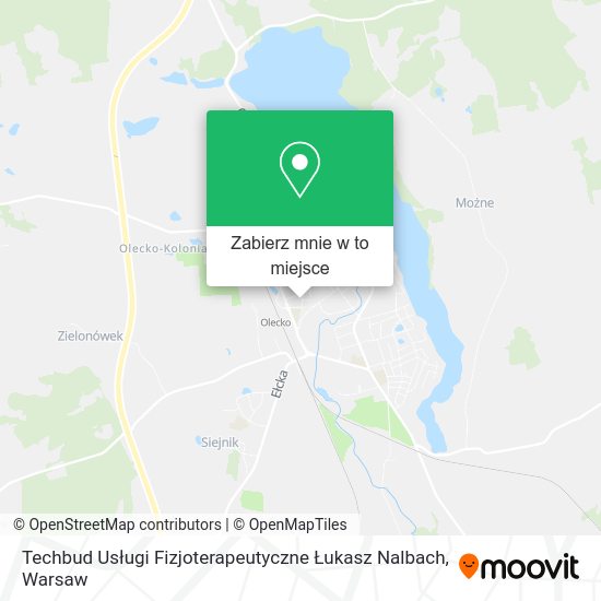 Mapa Techbud Usługi Fizjoterapeutyczne Łukasz Nalbach