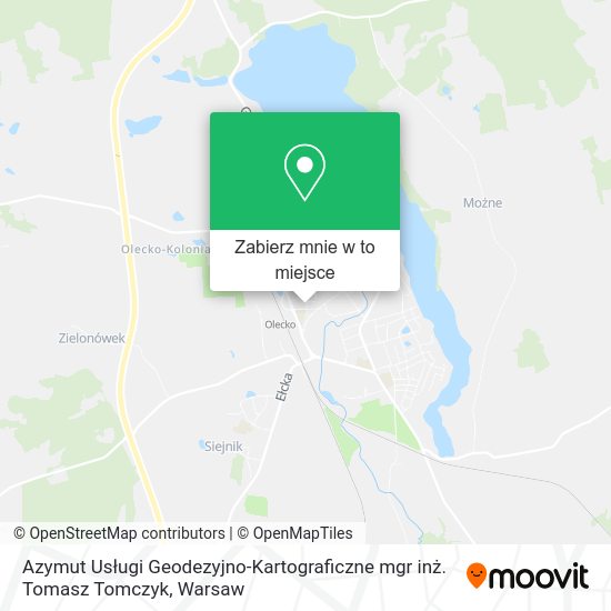 Mapa Azymut Usługi Geodezyjno-Kartograficzne mgr inż. Tomasz Tomczyk