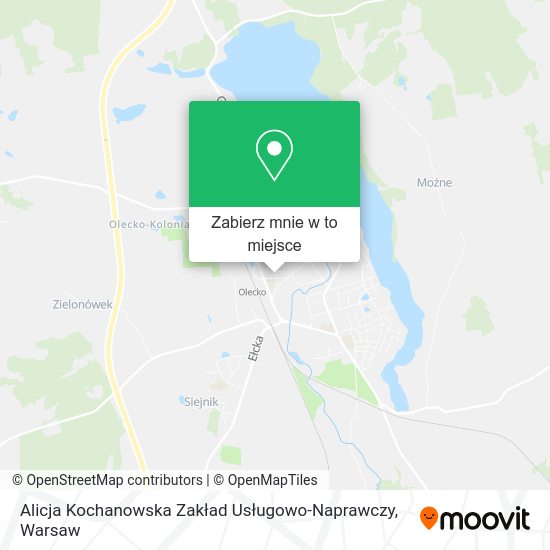 Mapa Alicja Kochanowska Zakład Usługowo-Naprawczy