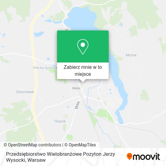 Mapa Przedsiębiorstwo Wielobranżowe Pozyton Jerzy Wysocki