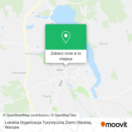 Mapa Lokalna Organizacja Turystyczna Ziemi Oleckiej