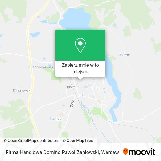 Mapa Firma Handlowa Domino Paweł Zaniewski