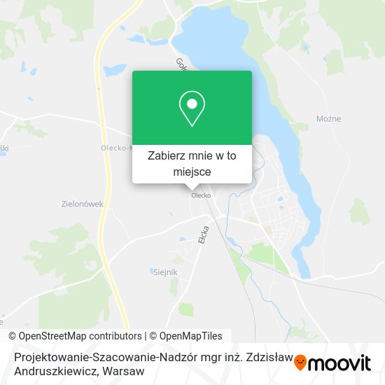 Mapa Projektowanie-Szacowanie-Nadzór mgr inż. Zdzisław Andruszkiewicz