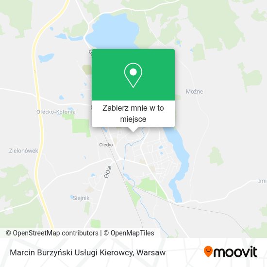 Mapa Marcin Burzyński Usługi Kierowcy