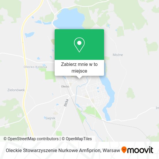 Mapa Oleckie Stowarzyszenie Nurkowe Amfiprion