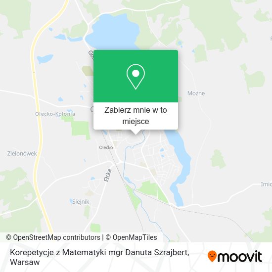 Mapa Korepetycje z Matematyki mgr Danuta Szrajbert