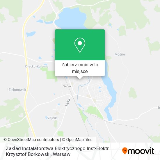 Mapa Zakład Instalatorstwa Elektrycznego Inst-Elektr Krzysztof Borkowski