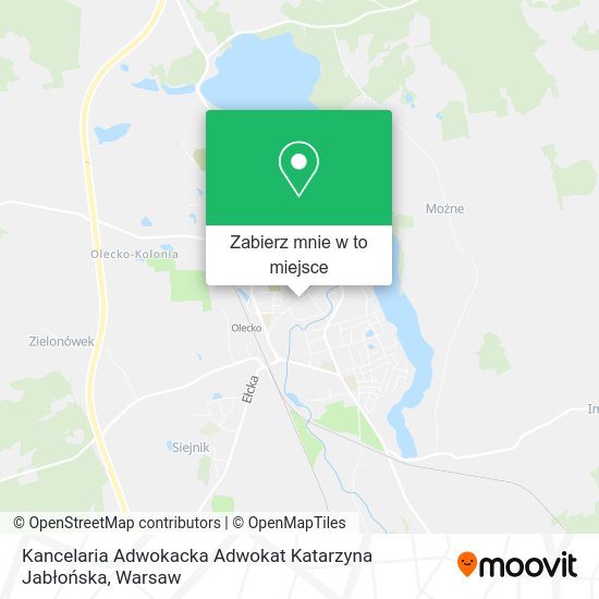 Mapa Kancelaria Adwokacka Adwokat Katarzyna Jabłońska