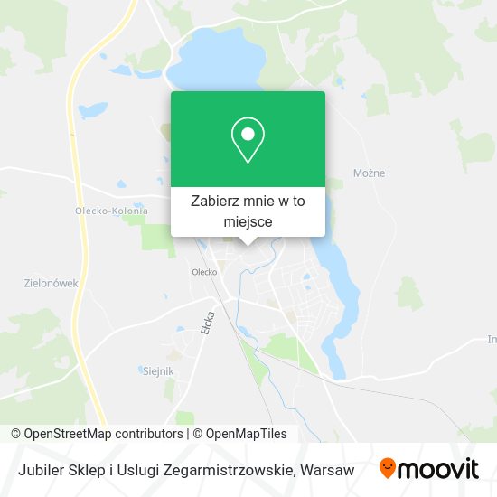 Mapa Jubiler Sklep i Uslugi Zegarmistrzowskie