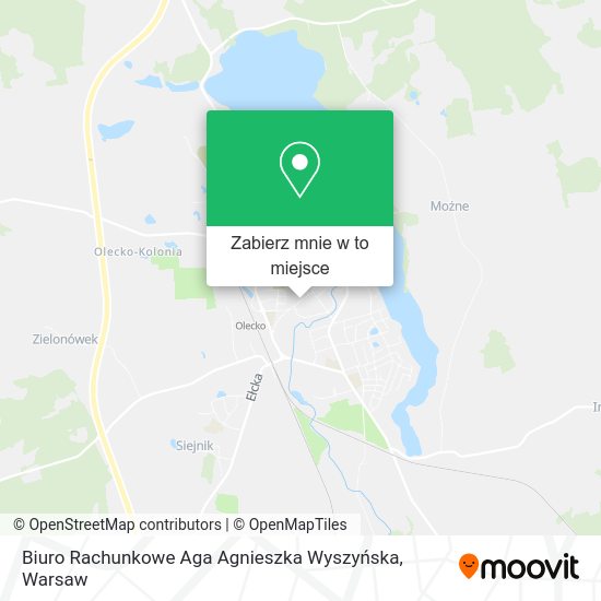 Mapa Biuro Rachunkowe Aga Agnieszka Wyszyńska