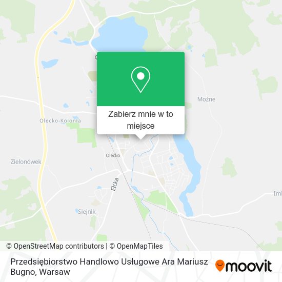 Mapa Przedsiębiorstwo Handlowo Usługowe Ara Mariusz Bugno