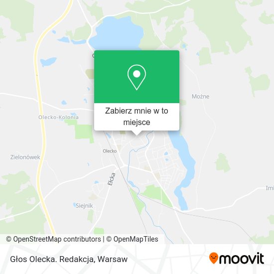 Mapa Głos Olecka. Redakcja