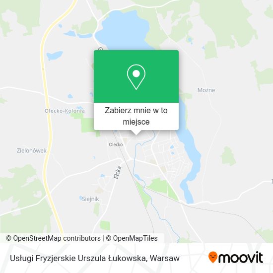 Mapa Usługi Fryzjerskie Urszula Łukowska