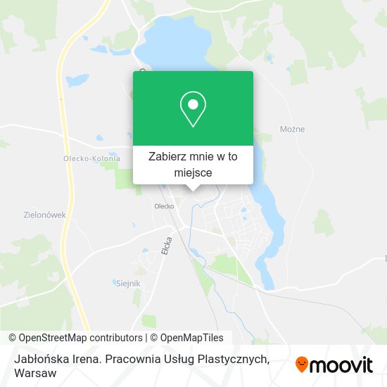 Mapa Jabłońska Irena. Pracownia Usług Plastycznych