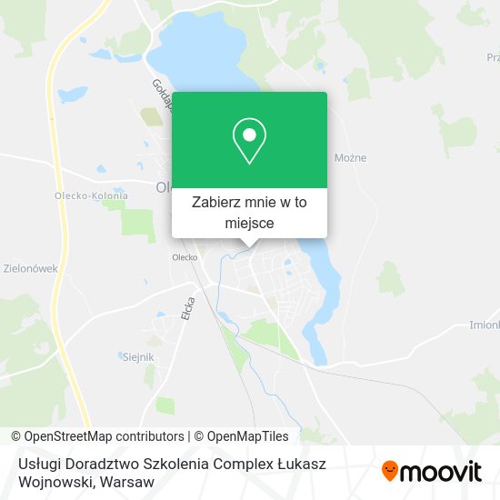 Mapa Usługi Doradztwo Szkolenia Complex Łukasz Wojnowski