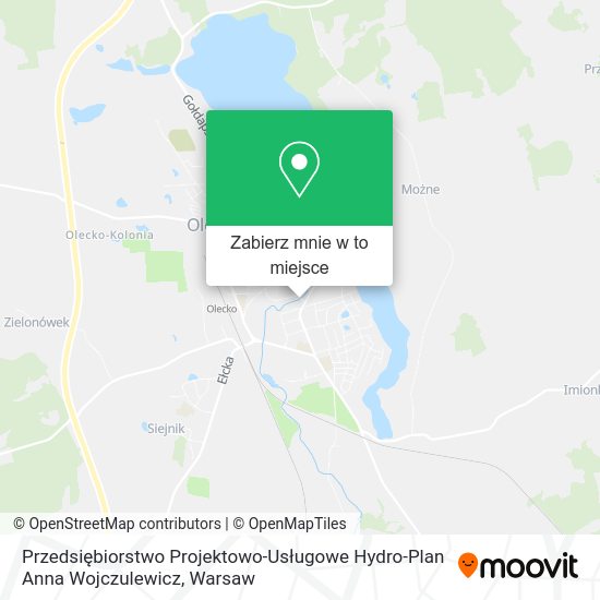 Mapa Przedsiębiorstwo Projektowo-Usługowe Hydro-Plan Anna Wojczulewicz