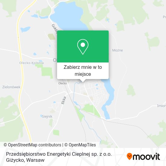 Mapa Przedsiębiorstwo Energetyki Cieplnej sp. z o.o. Giżycko