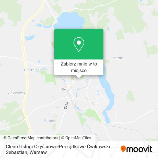 Mapa Clean Usługi Czyściowo-Porządkowe Ćwikowski Sebastian