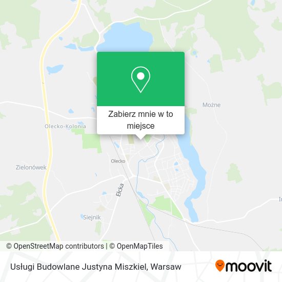 Mapa Usługi Budowlane Justyna Miszkiel