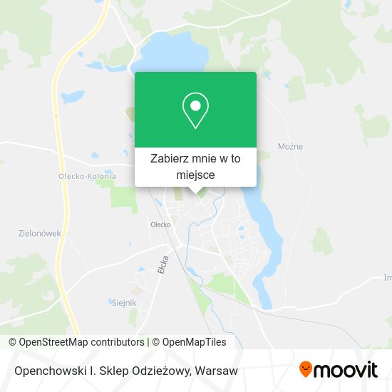 Mapa Openchowski I. Sklep Odzieżowy