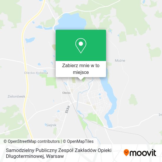 Mapa Samodzielny Publiczny Zespół Zakładów Opieki Długoterminowej