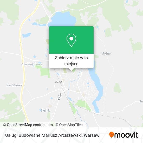 Mapa Usługi Budowlane Mariusz Arciszewski