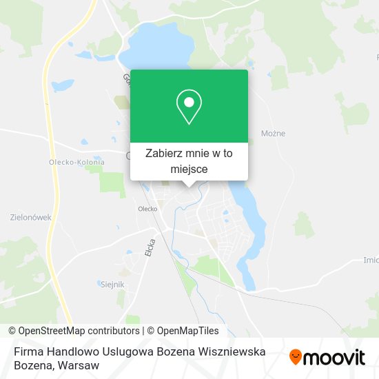 Mapa Firma Handlowo Uslugowa Bozena Wiszniewska Bozena