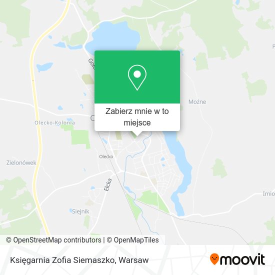 Mapa Księgarnia Zofia Siemaszko