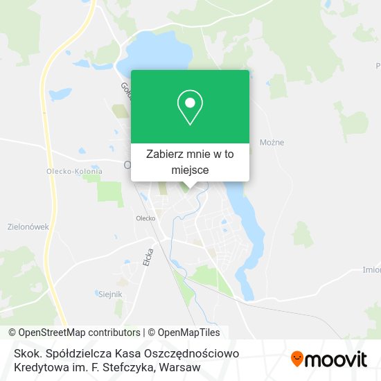 Mapa Skok. Spółdzielcza Kasa Oszczędnościowo Kredytowa im. F. Stefczyka