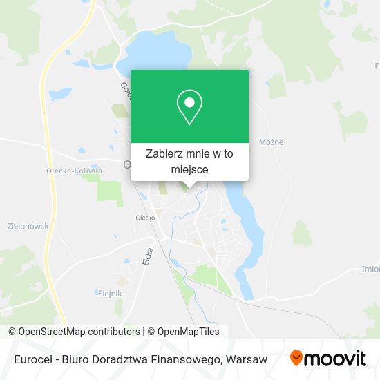 Mapa Eurocel - Biuro Doradztwa Finansowego