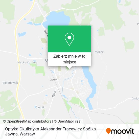 Mapa Optyka Okulistyka Aleksander Tracewicz Spólka Jawna